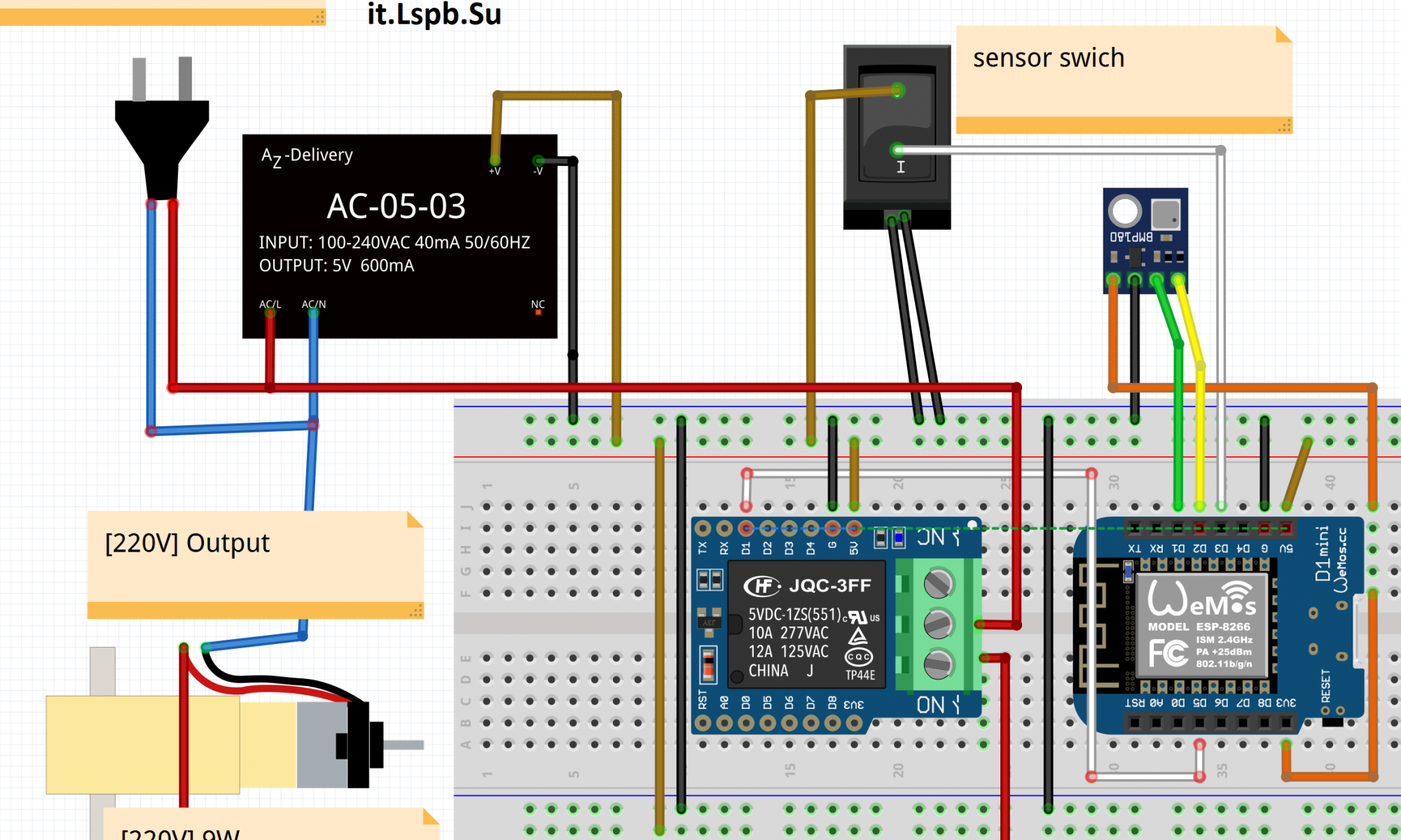 Fun manage MCU BME sensor touch